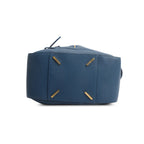 Blue Calfskin Leather Medium Hammock Bag