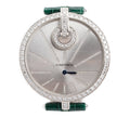 18k White Gold Diamond Bezel Captive de 50 MM Watch Silver Diamond Dial 3245 w/ Box &amp; Extra Strap