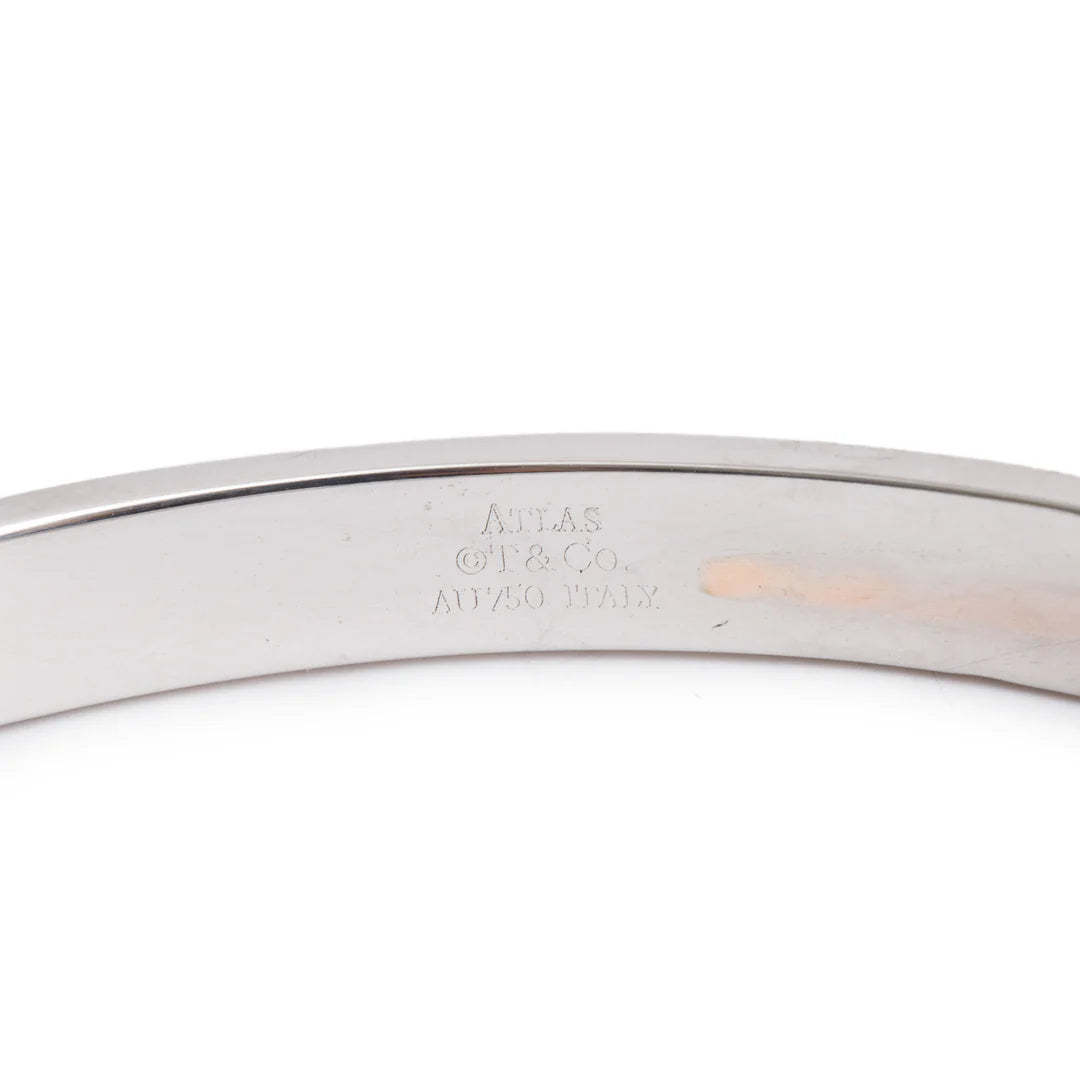 18k White Gold Diamond Atlas Bracelet w/ Box