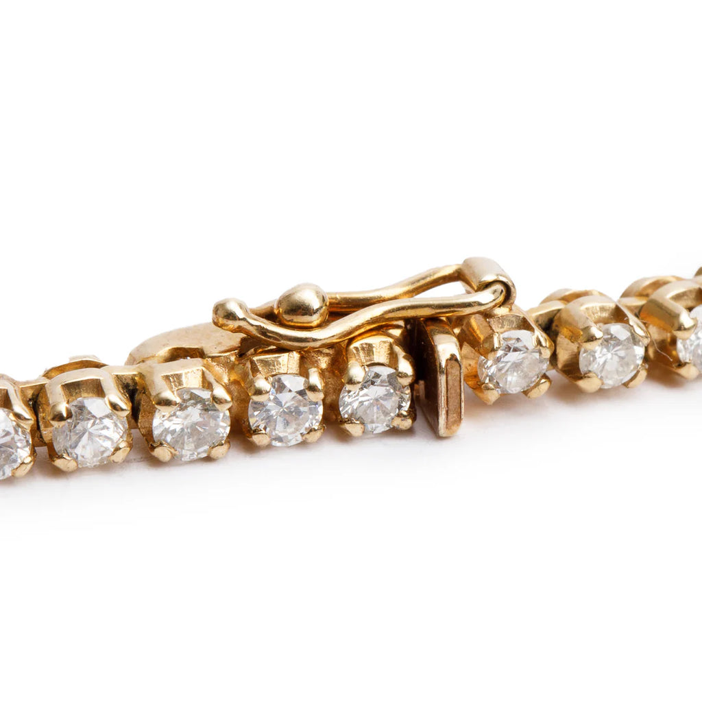 14k Yellow Gold 3.22 tcw. Diamond Tennis Bracelet