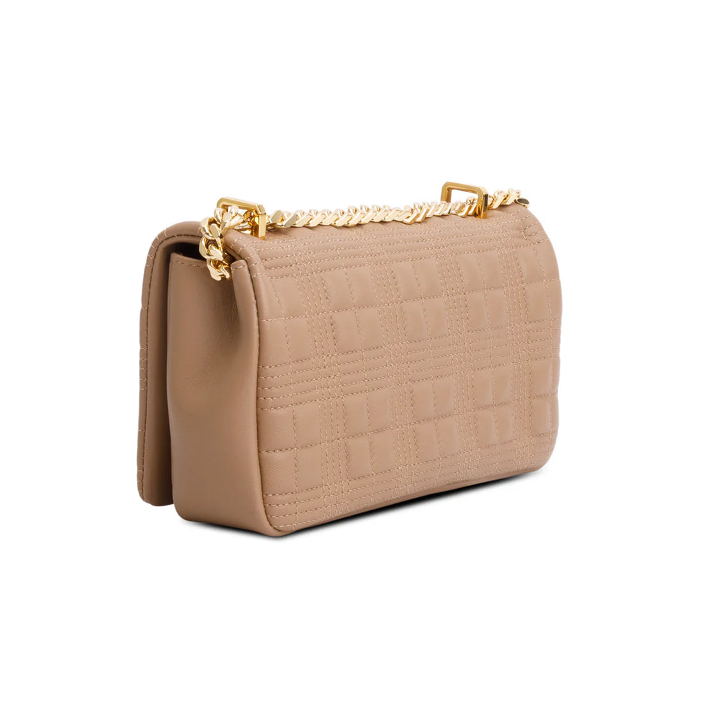 Brown Lambskin Quilted Small Lola Bag