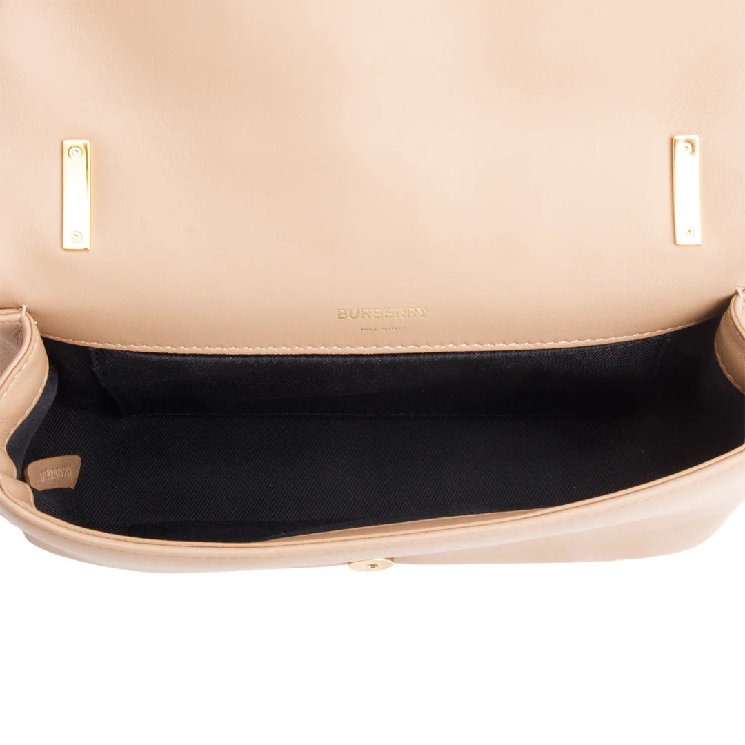 Brown Lambskin Quilted Small Lola Bag