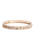 18k Rose Gold Pave Diamond Pois Moi Luna Bangle Bracelet