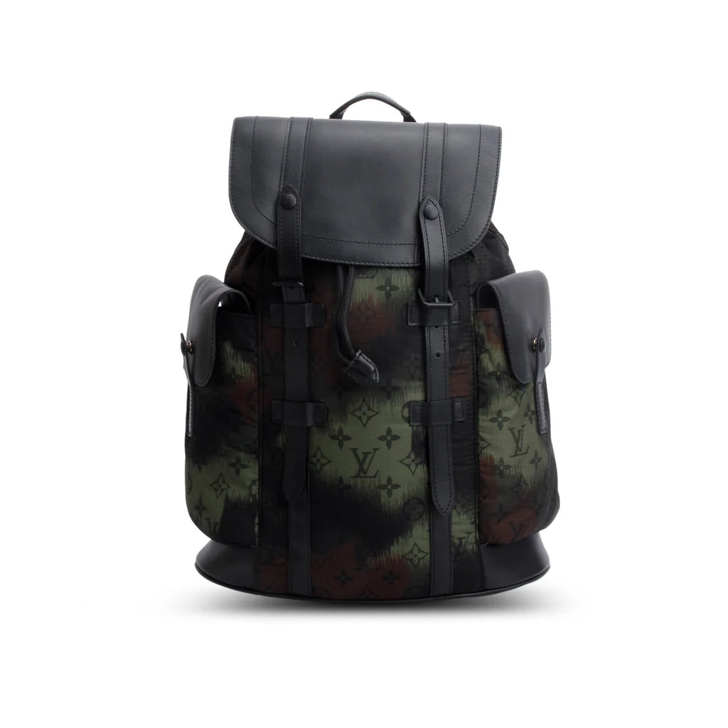 Nylon Monogram Camouflage Christopher PM Backpack
