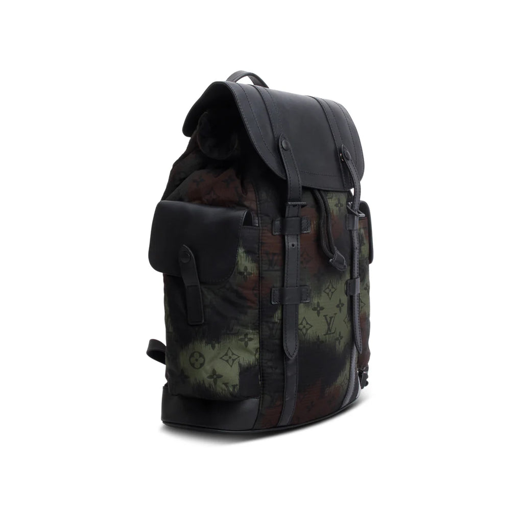 Nylon Monogram Camouflage Christopher PM Backpack