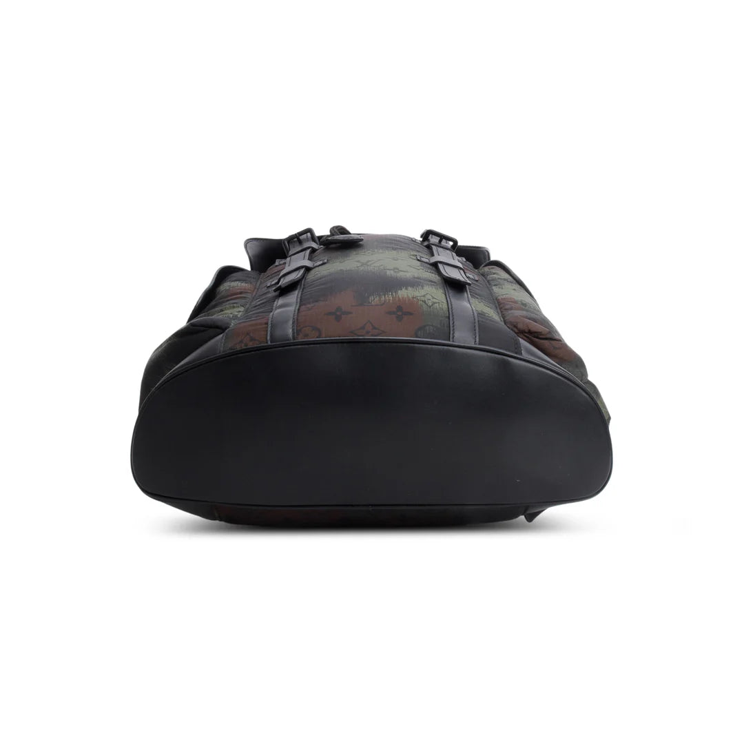 Nylon Monogram Camouflage Christopher PM Backpack
