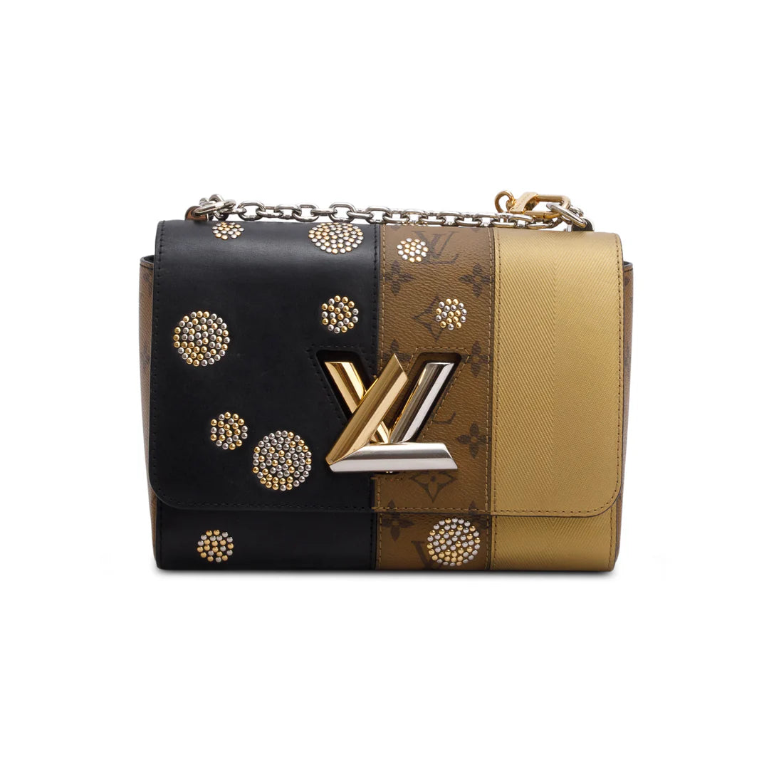 Tricolor Reverse Monogram Night Lights Twist MM