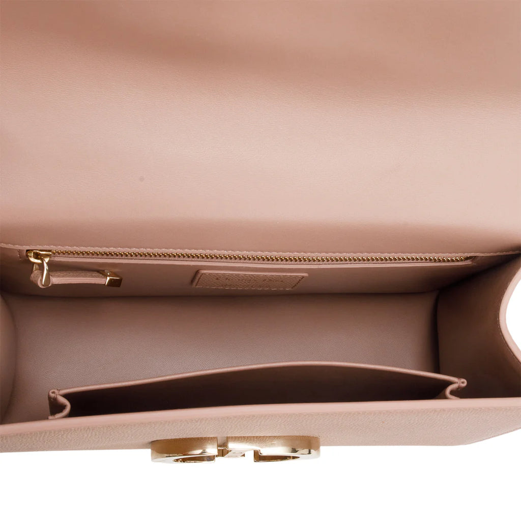 Pink Grained Calfskin 30 Montaigne Flap Bag w/ Box &amp; Authenticity Card