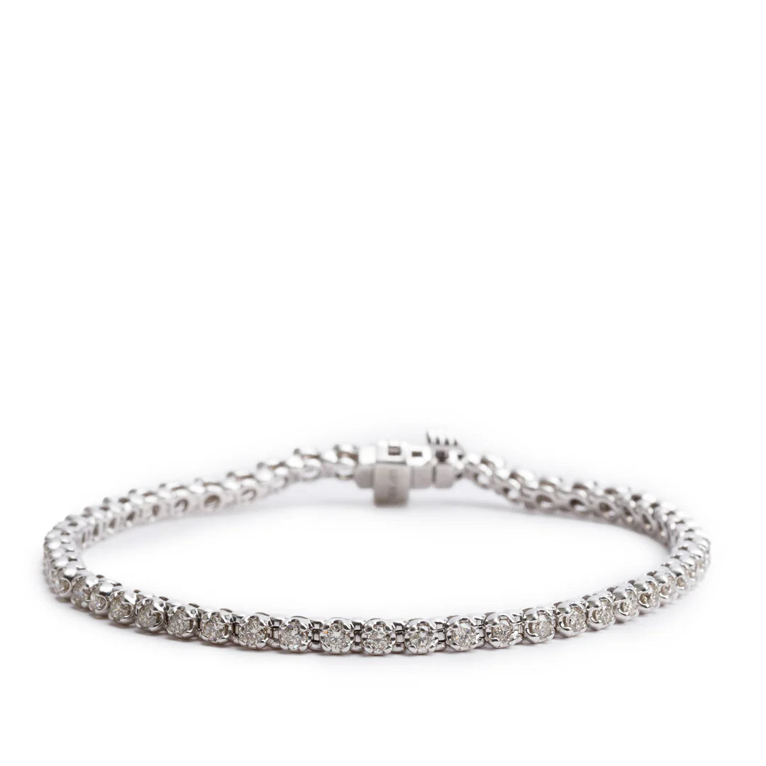 10k White Gold 2.36 tcw. Diamond Tennis Bracelet
