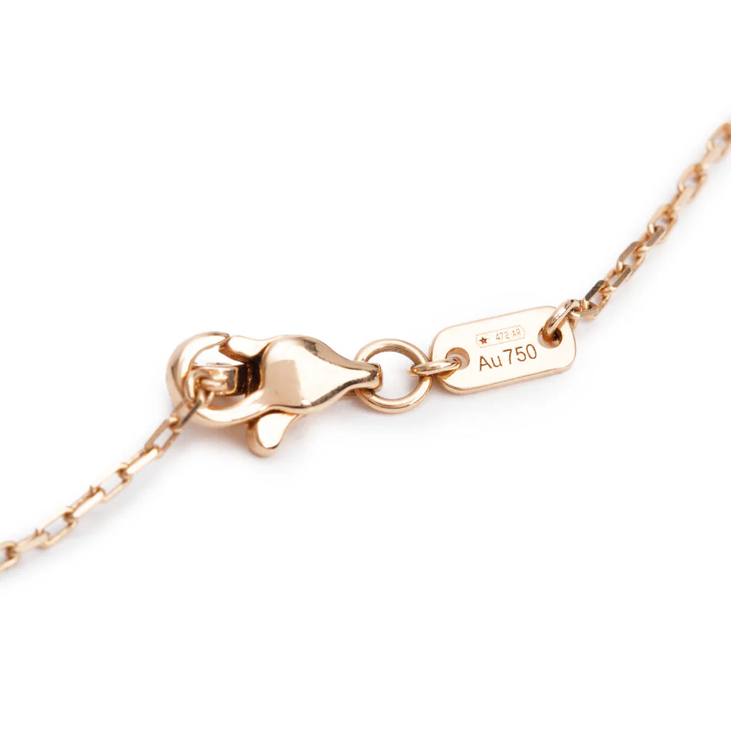 18k Rose Gold Mini Interlocking G Pendant Necklace