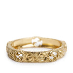 18k Yellow Gold Interlocking G Arabesque Ring, Size 17 8