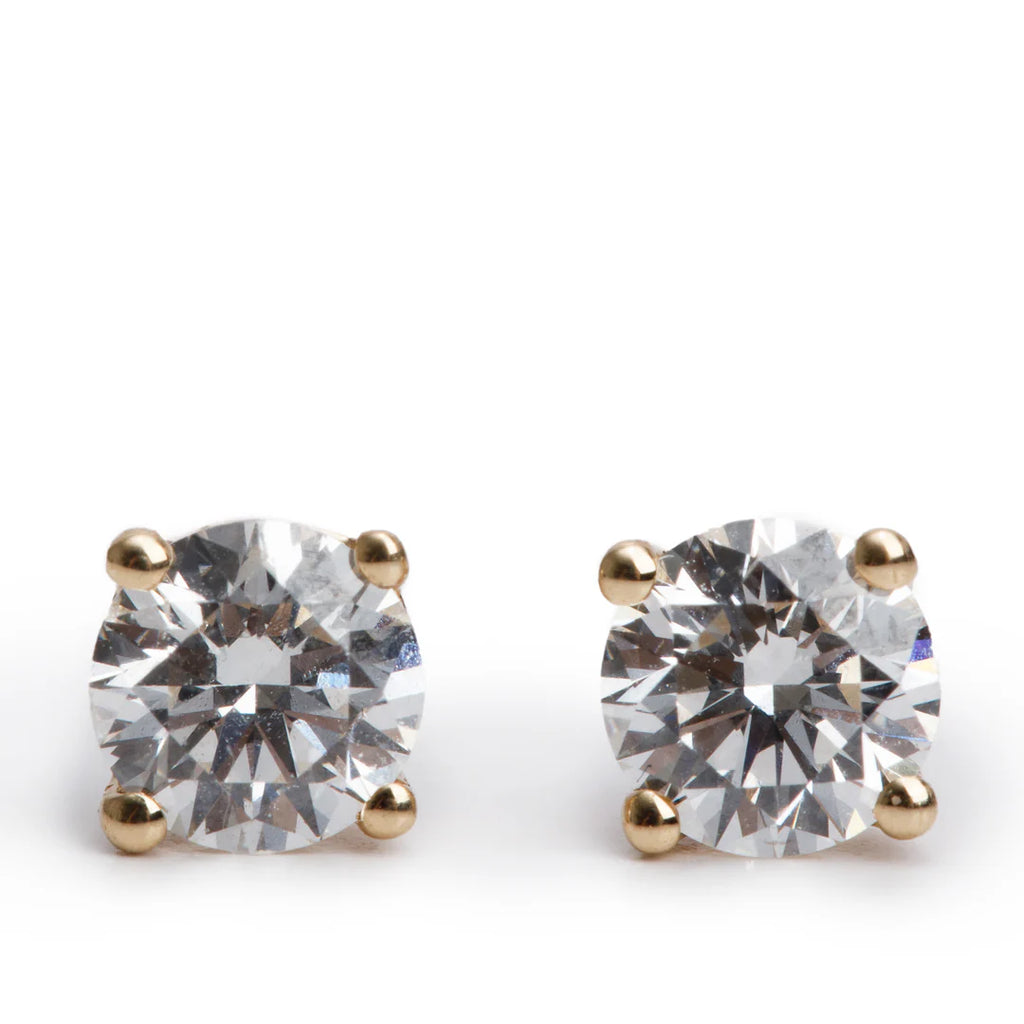 14k Yellow Gold 0.55 tcw. Diamond Stud Earrings