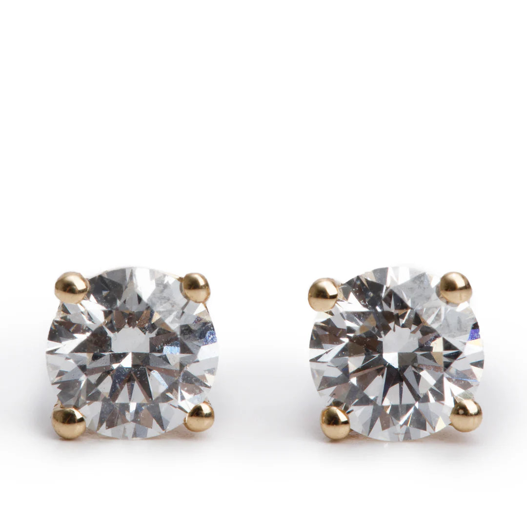 14k Yellow Gold 0.55 tcw. Diamond Stud Earrings