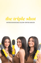 The Triple Shot Interchangeable Blow-Dryer Brush