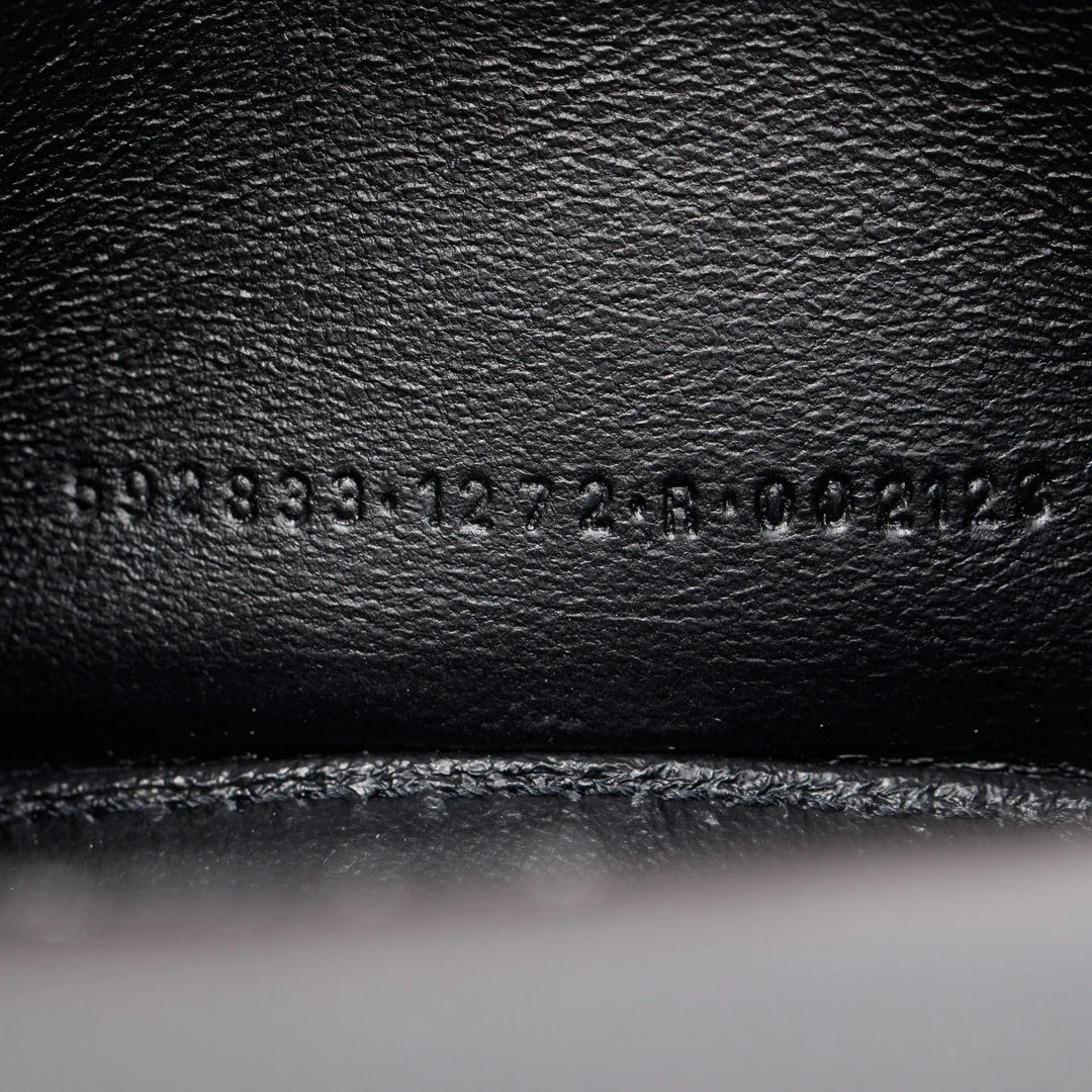 Suede Rhinestone Hourglass XS Top Handle Bag w/ Strap