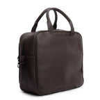 Brown intrecciato Leather Top Handle Briefcase