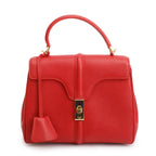 Red Calfskin Leather Small 16 Bag w/ Strap