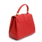 Red Calfskin Leather Small 16 Bag w/ Strap