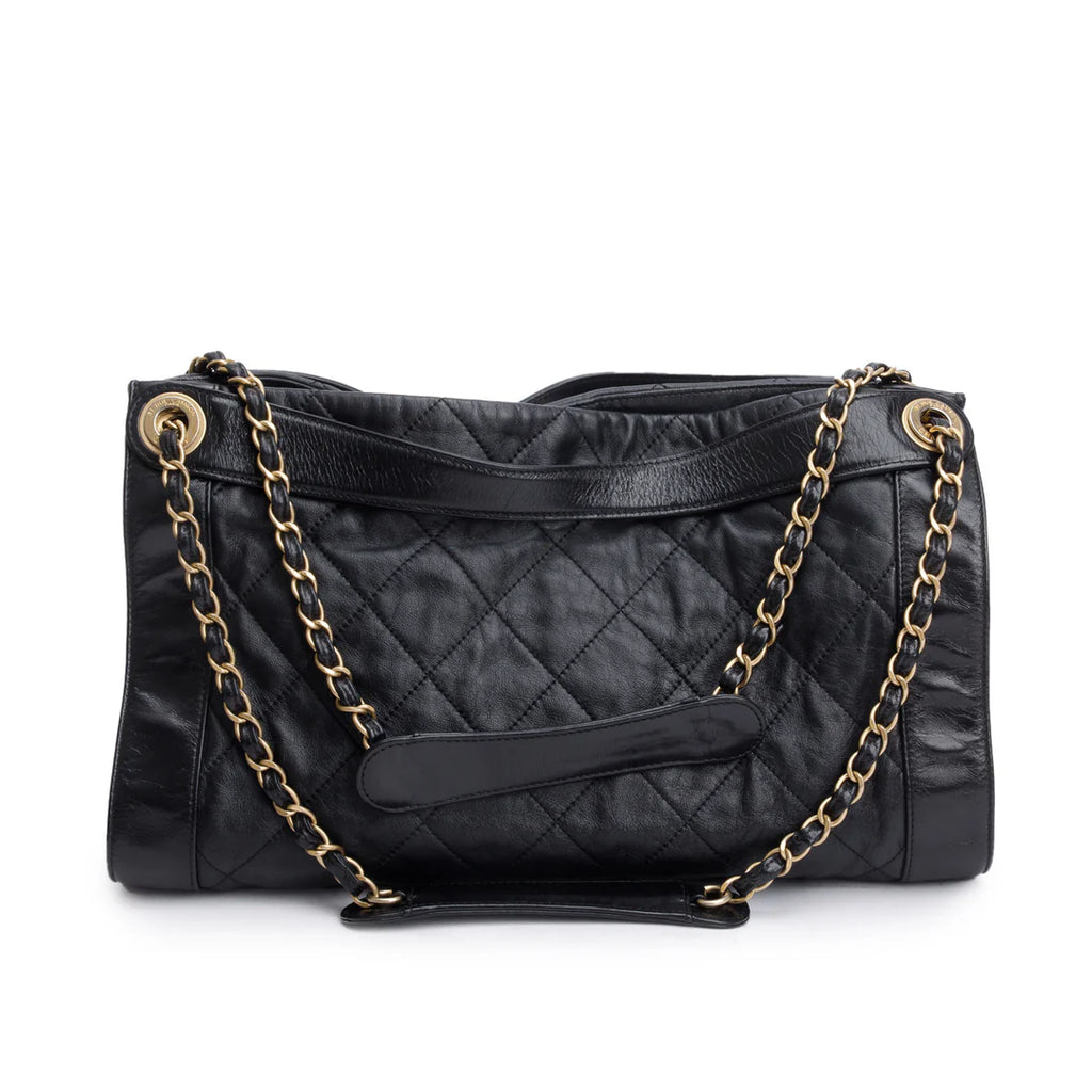 Black Quilted Calfskin Leather Small In The Mix Tote