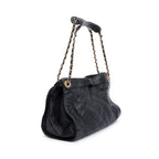 Black Quilted Calfskin Leather Small In The Mix Tote
