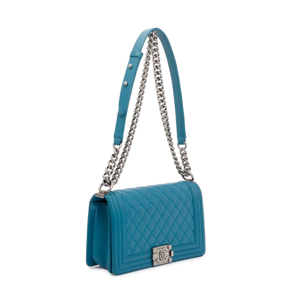 Medium Quilted Lambskin Boy Bag