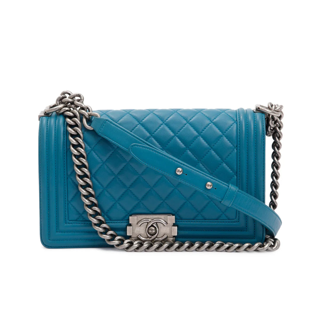 Medium Quilted Lambskin Boy Bag