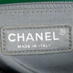 Metallic Green Quilted Calfskin Leather New Medium Boy Bag