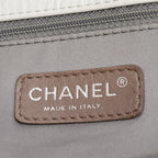 Netral Glazed Calfskin Leather Twisted Maxi Flap Bag