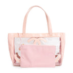 Pink Patent Leather Transparent PVC Triple CC Logo Tote