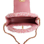 Pink Tweed Nano Kelly Shopper w/ Box