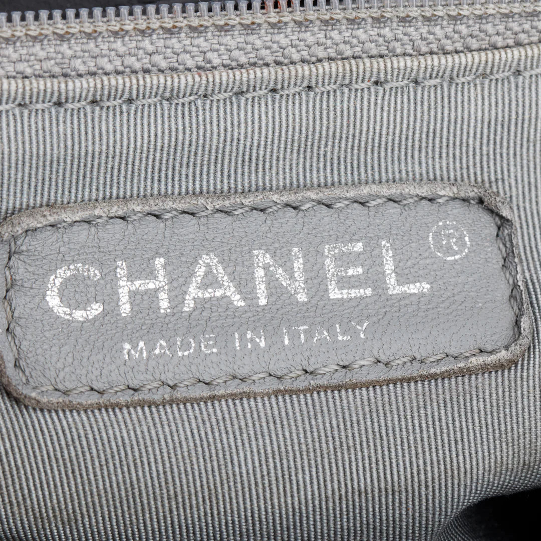 Black Quilted Lambskin Leather Large Boy Bag