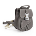 Grey Leather Mini Gallop Backpack w/ Box
