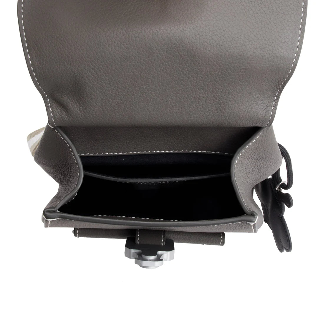 Grey Leather Mini Gallop Backpack w/ Box
