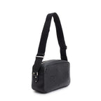 Black Leather Jumbo GG Medium Messenger Bag