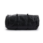 Black Leather Large Duffle Bag with Tonal Double G w/ Strap