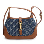 Blue GG Denim Jackie 1961 Mini Shoulder Bag w/ Box