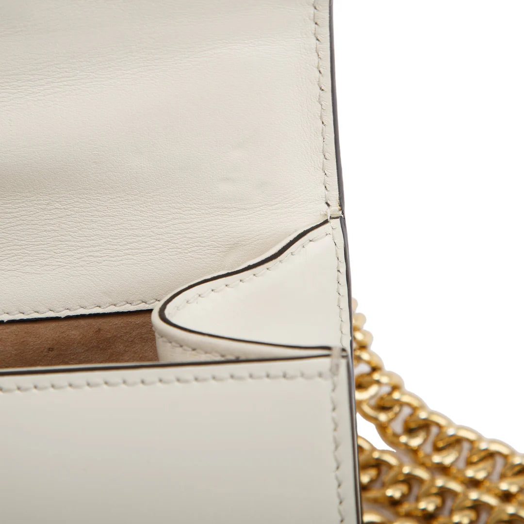 Embroidered Studded Small GG Padlock Shoulder Bag