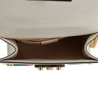 Embroidered Studded Small GG Padlock Shoulder Bag