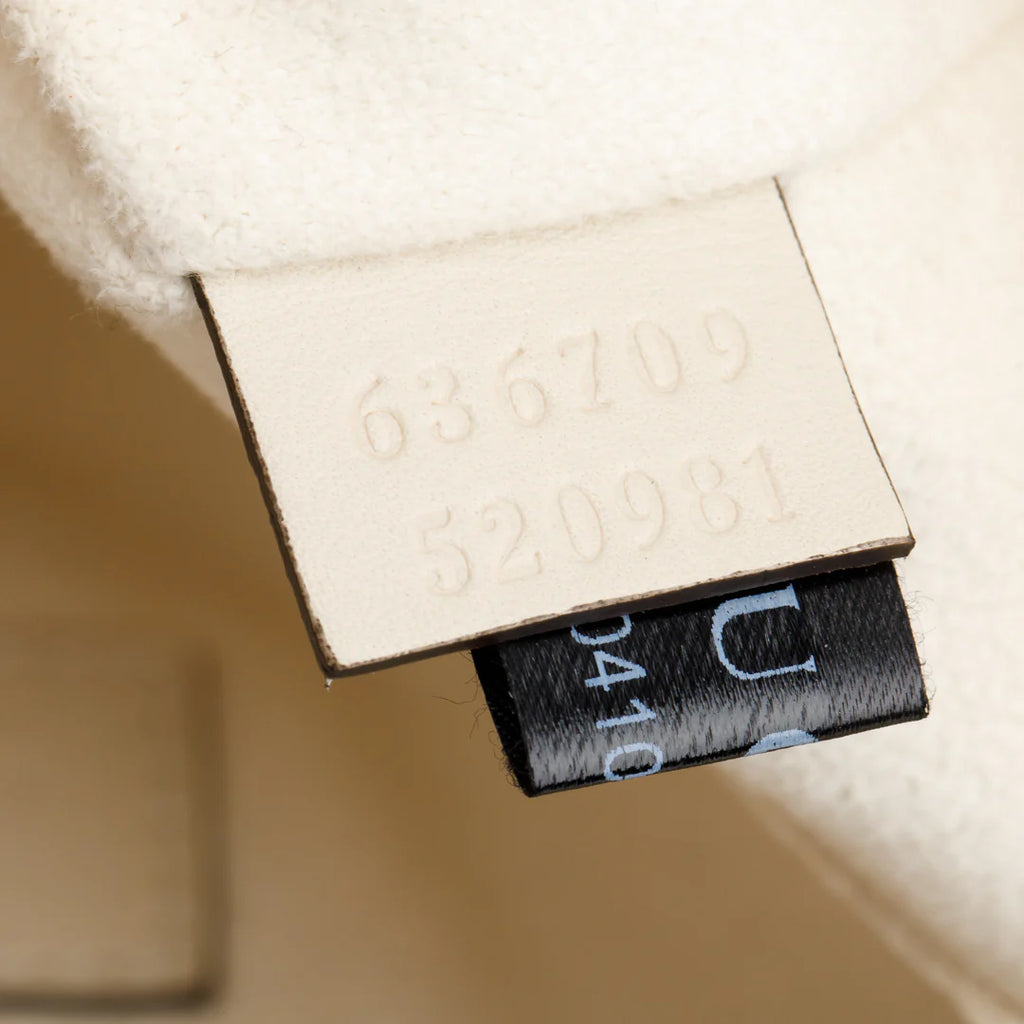 Ivory Shearling Small Jackie 1961 Shoulder Bag w/ Strap