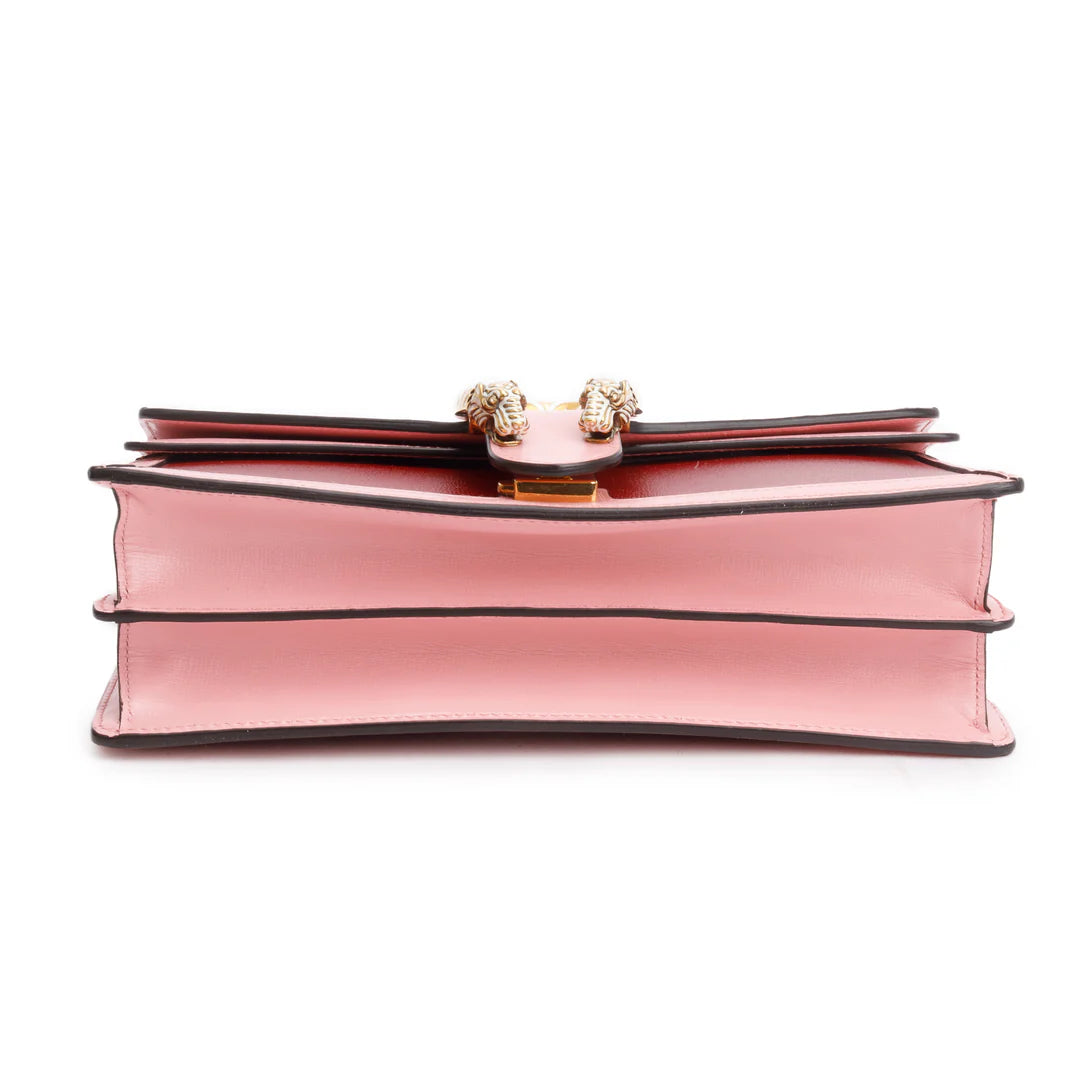 Red/Pink Bicolor Calfskin Leather Small Dionysus Shoulder Bag