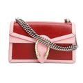 Red/Pink Bicolor Calfskin Leather Small Dionysus Shoulder Bag