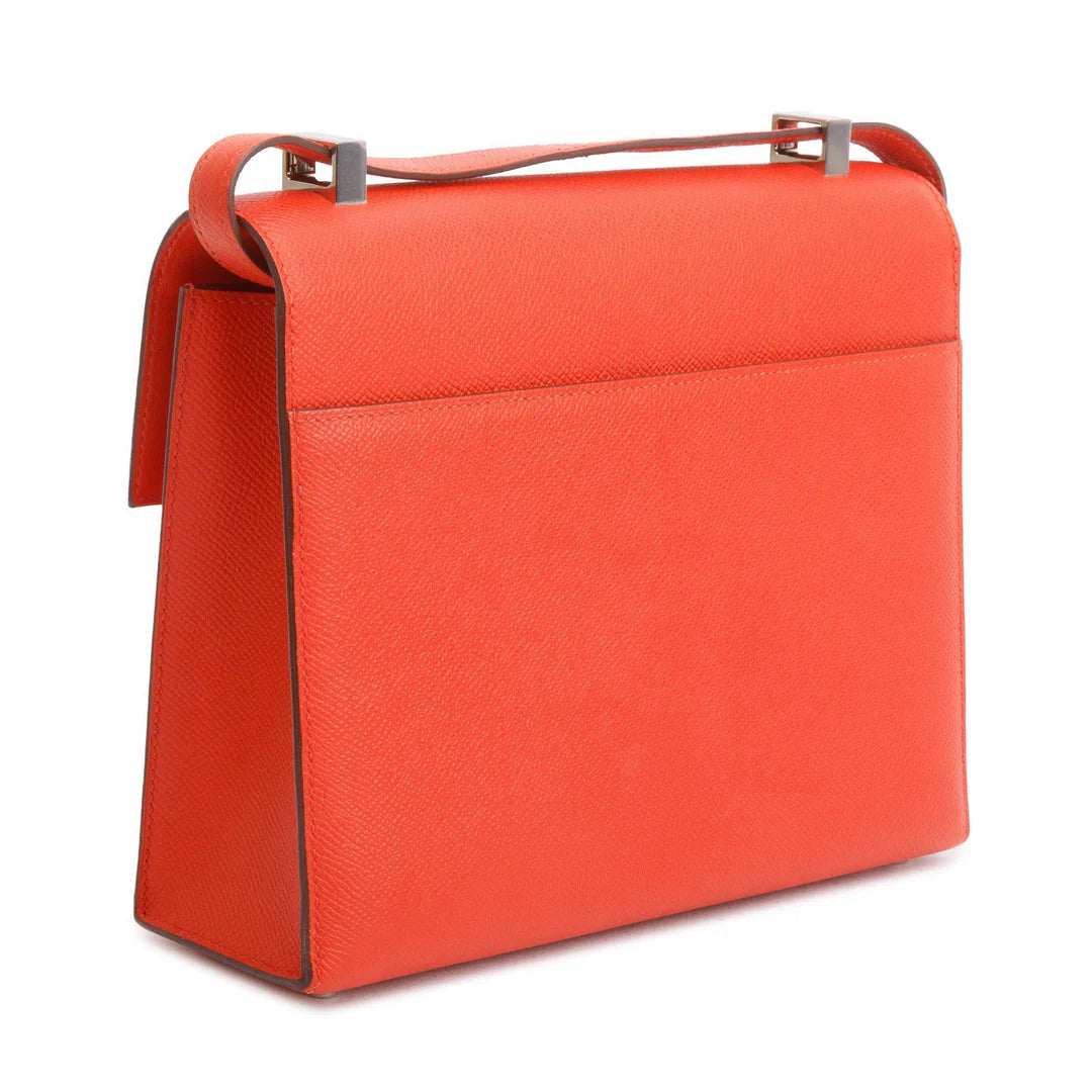 Rouge Tomate Epsom Leather Verrou 23
