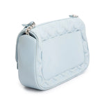 Blue Lambskin Mama Broderie Bag