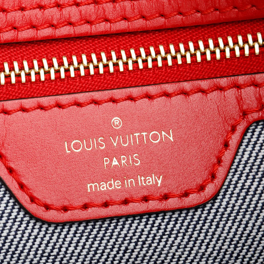 Blue Monogram Damier Denim OnTheGo GM w/ Box &amp; Receipt