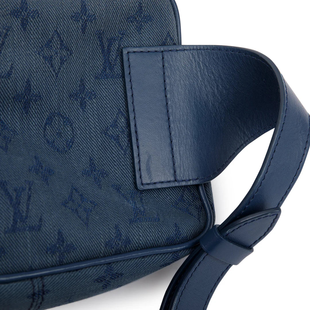 Denim Monogram Outdoor Bumbag w/ Box
