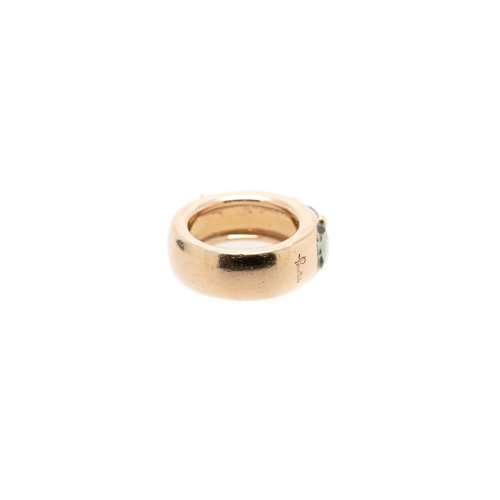 18k Gold Prasiolite Narciso Band