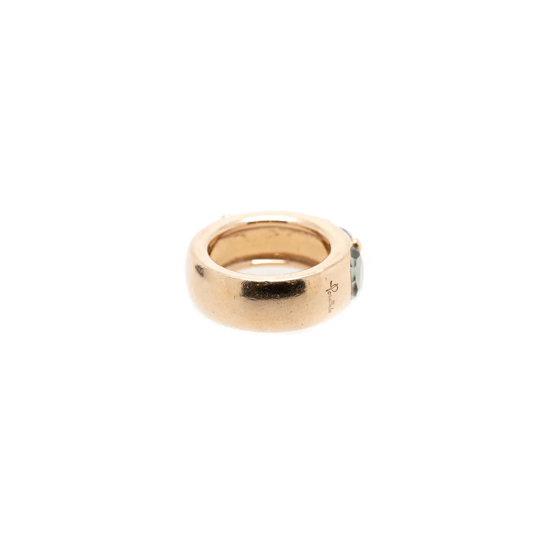 18k Gold Prasiolite Narciso Band