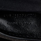 Grey Leather Medium Chevron College Bag w/ Box