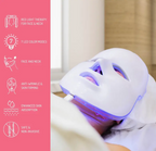 LED Light Therapy Face Mask 7 Color Skin Care Mask for Acne, Anti-Aging, Wrinkles & Rejuvenation