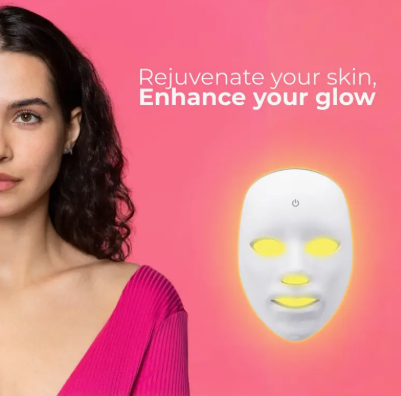 LED Light Therapy Face Mask 7 Color Skin Care Mask for Acne, Anti-Aging, Wrinkles & Rejuvenation
